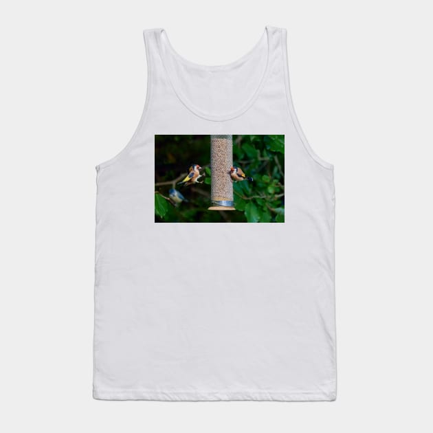 Squabbling Goldfinches Tank Top by GrahamPrentice